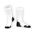 Calcetines deportivos personalizados tipo crew con impresión directa DTG