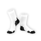 Calcetines deportivos personalizados de media caña con impresión directa